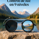 Gafas de sol ND ajustables | Filtro UV400 y control de luz en 9 niveles