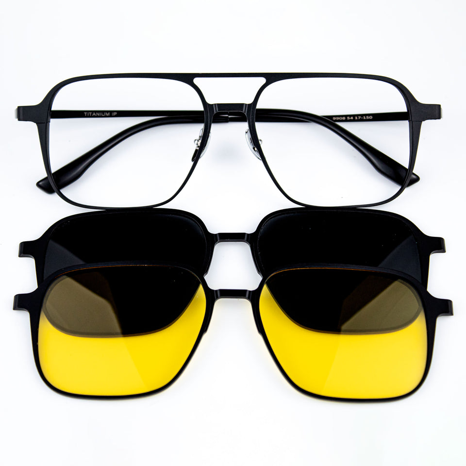 Kit Titanio LAZZAT 9908 AVIADOR ICÓNICO