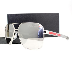 Prada Linea Rossa PS 55WS – 1BC07F SILVER LIGHT GREY MIRROR SILVER | Lazzat Arequipa - imagen 4