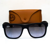 Ray-Ban Justin RB4165 – 601/8G RUBBER BLACK LIGHT GREY GRADIENT DARK GREY | Lazzat Arequipa - imagen 4