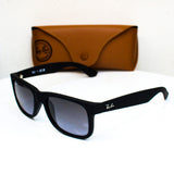 Ray-Ban Justin RB4165 – 601/8G RUBBER BLACK LIGHT GREY GRADIENT DARK GREY | Lazzat Arequipa - imagen 3