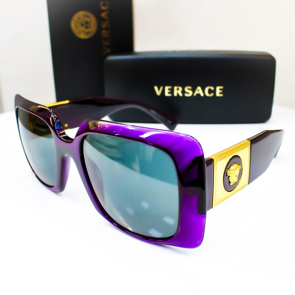 Versace VE4405 – 5384/87 TRANSPARENT PURPLE DARK GREY | Lazzat Arequipa - imagen 5