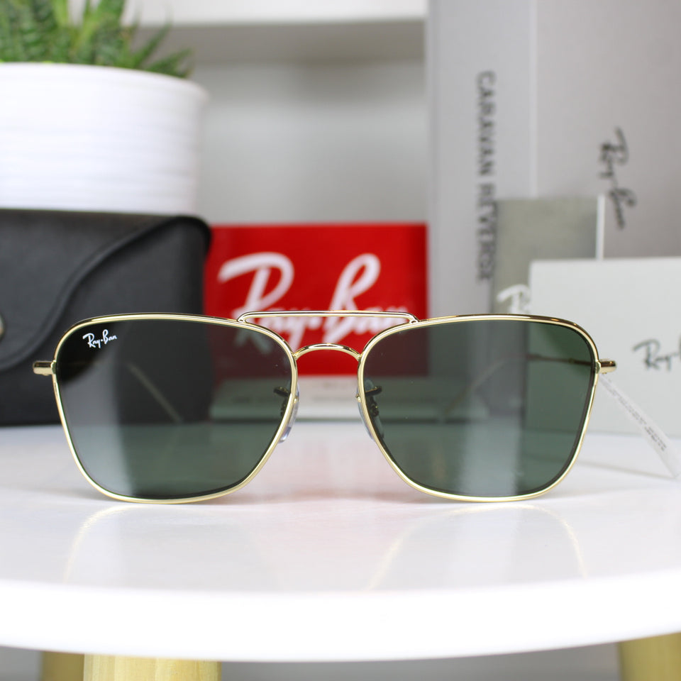 Ray-Ban Caravan Reverse RBR0102S – ARISTA DARK GREEN | Lazzat Arequipa - imagen 1