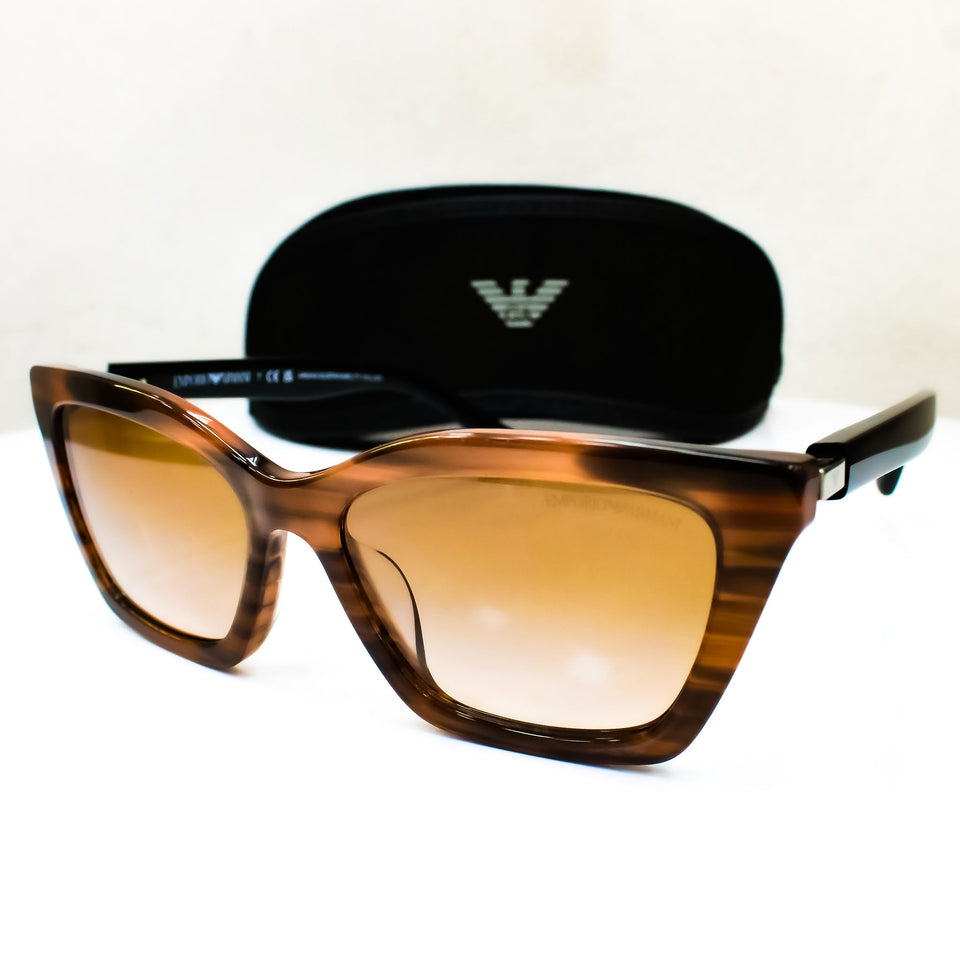 Emporio Armani EA4250U – 6266/13 SHINY STRIPED BROWN GRADIENT BROWN | Lazzat Arequipa - imagen 4
