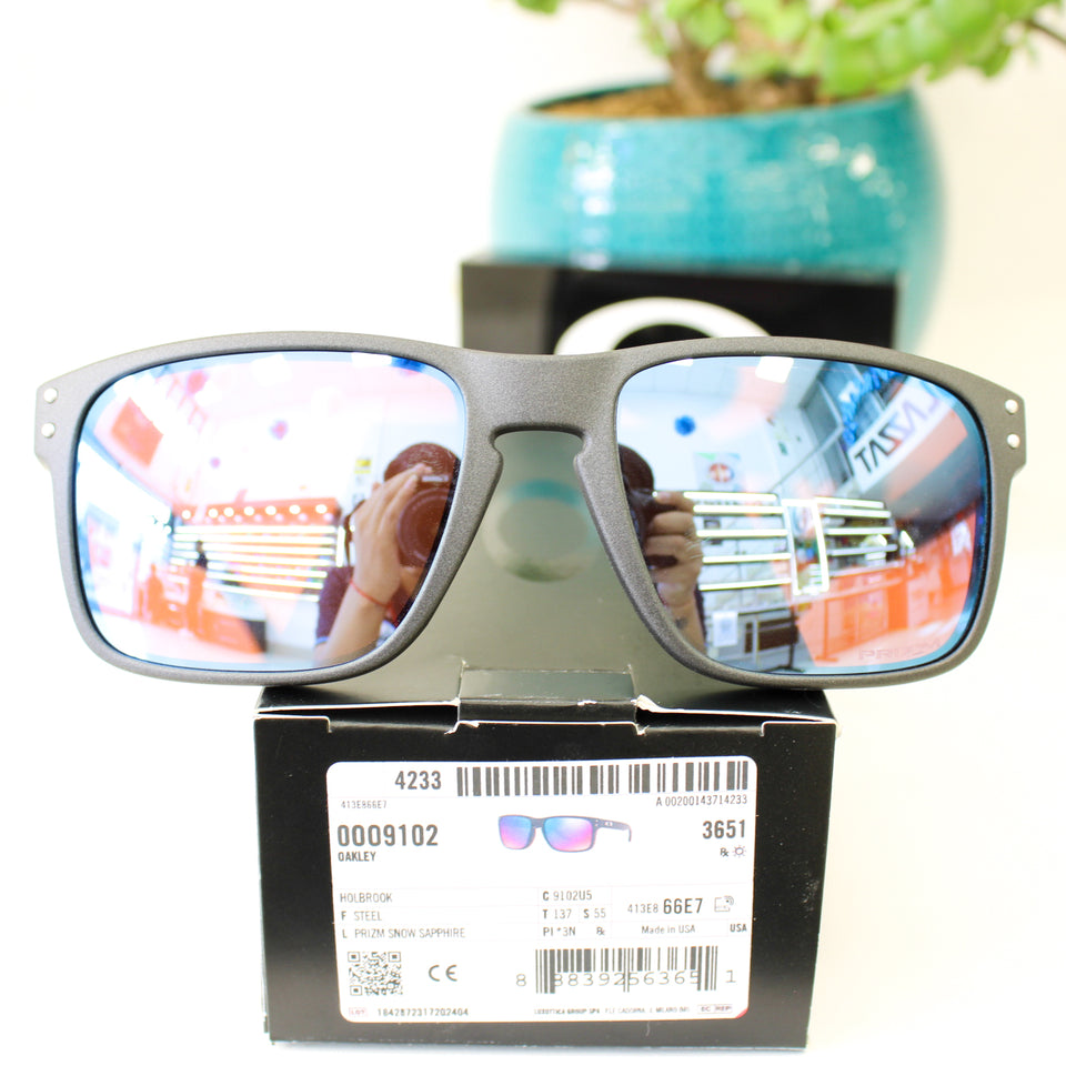 Oakley Holbrook OO9102 – X855 DARK MATTE STONEWASH OPALINE PRIZM BLACK