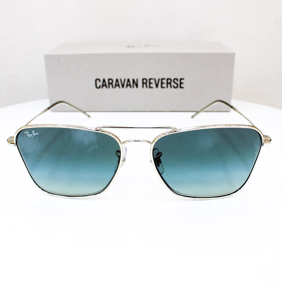 Ray-Ban Caravan Reverse RBR0102S – SILVER GREY GRADIENT | Lazzat Arequipa - imagen 2