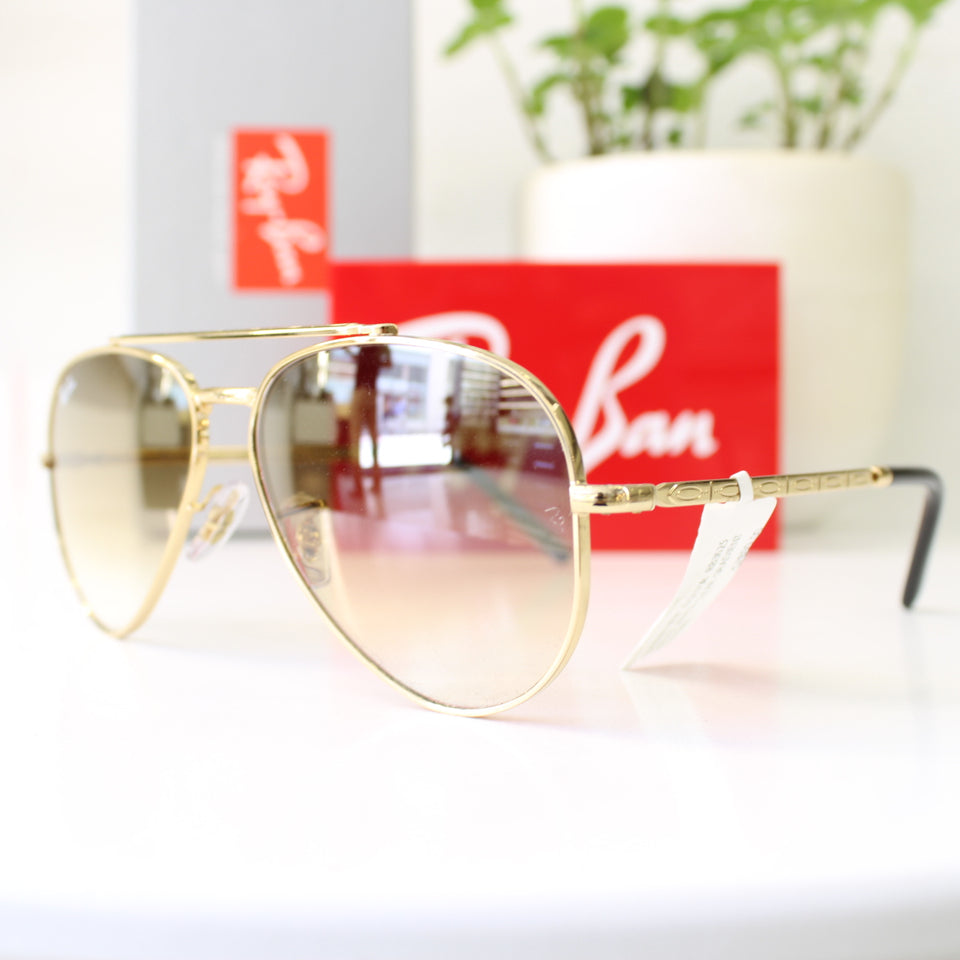 Ray-Ban New Aviator RB3625 – 001/51 ARISTA CLEAR GRADIENT BROWN | Lazzat Arequipa - imagen 1