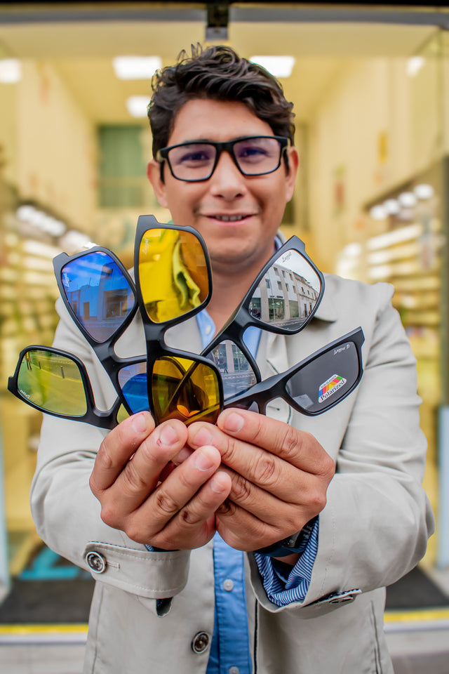 Super Kit Lazzat 8 en 1  Lentes con sobrelentes magnéticos personalizables